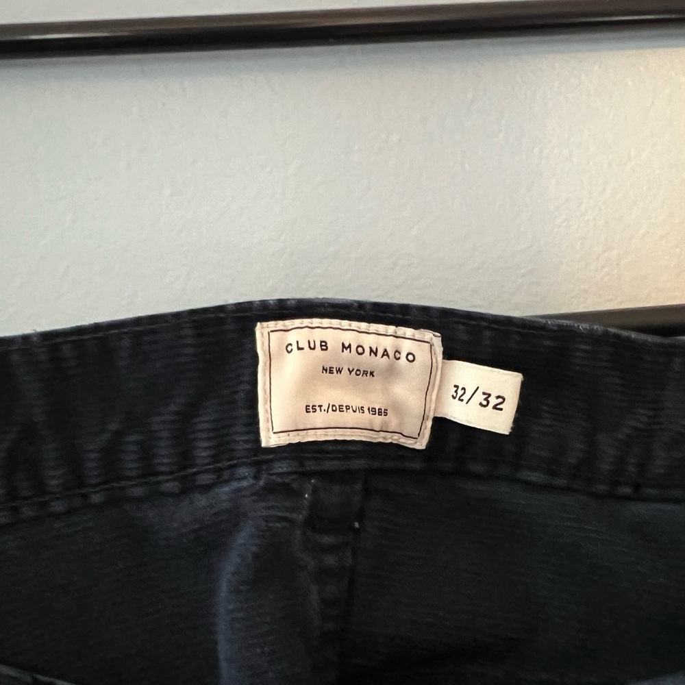 Navy Blue Club Monaco Corduroy Pants (32m)